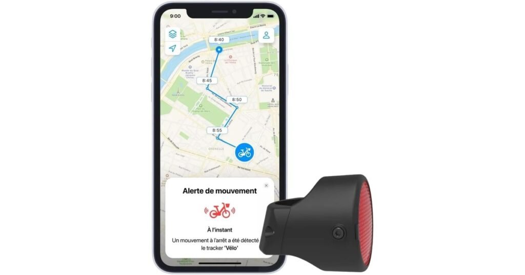 Vélo électrique volé : alerte de mouvement d'un traceur GPS caché sur le vélo